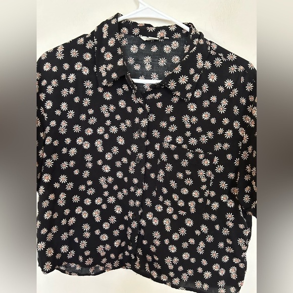 American Eagle extra small button-down crop top - Picture 1 of 7